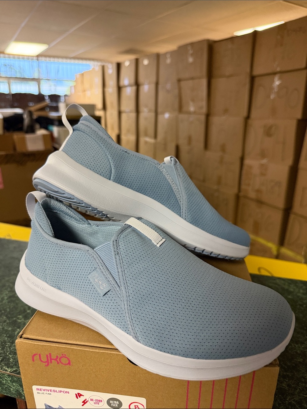 Ryka Sky Blue Slip-On Walking Sneakers 🏋️‍♀️💪🏼